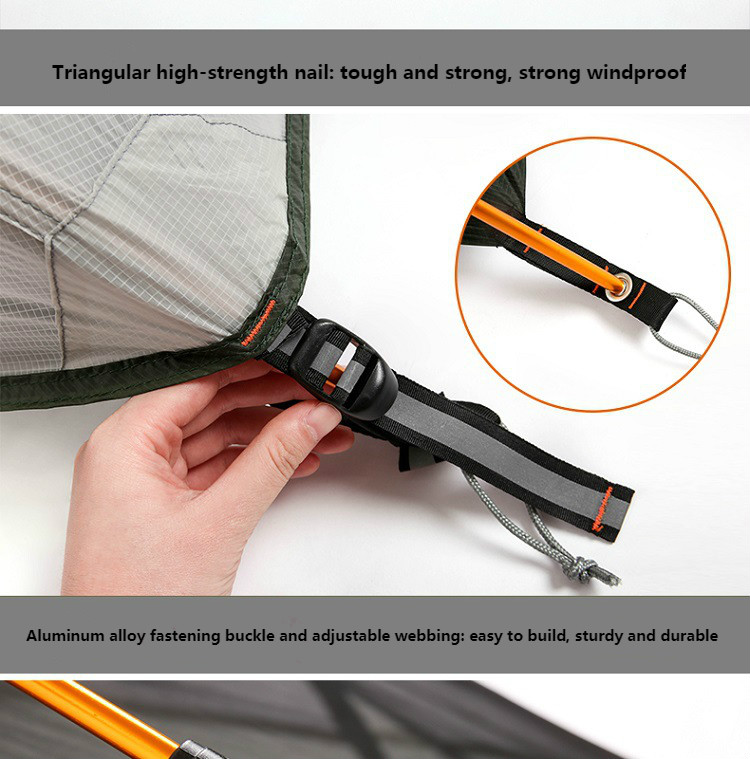 Cheap Goat Tents CHANODUG Outdoor men and women riot rain camping camping tent Oxford cloth 15D silicone light hiking double double tent 1.8KG Tents 